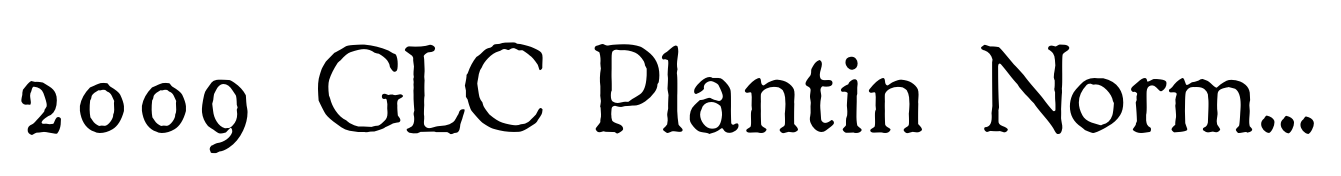 2009 GLC Plantin Normal